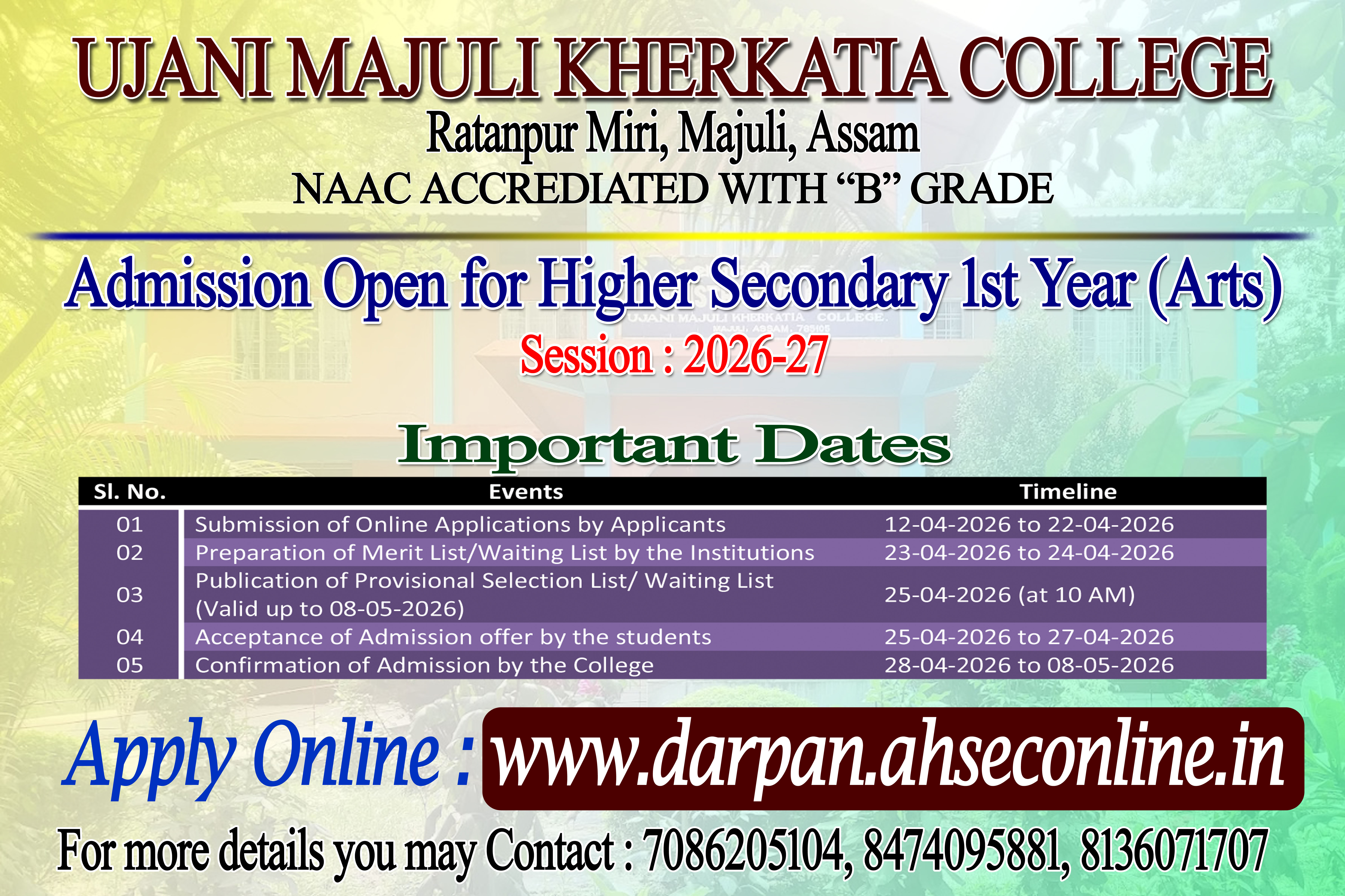 Timeline H.S. 1st Year